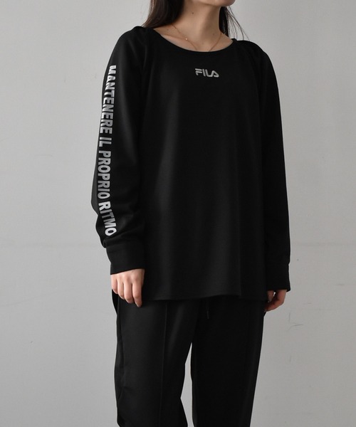 FILA（フィラ）の「[FILA/フィラ]2点セットポンチスウェットセットアップ（セットアップ・レディース・ネイビー/ブラック・L/LL/M）」の7枚目の写真