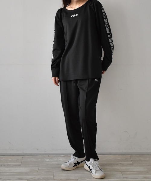 FILA（フィラ）の「[FILA/フィラ]2点セットポンチスウェットセットアップ（セットアップ・レディース・ネイビー/ブラック・L/LL/M）」の8枚目の写真