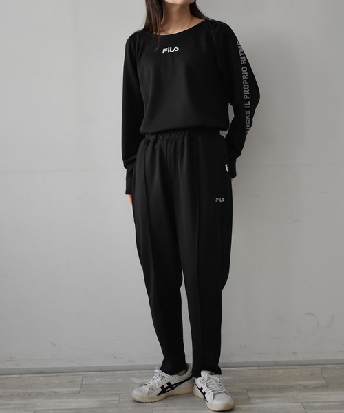 FILA（フィラ）の「[FILA/フィラ]2点セットポンチスウェットセットアップ（セットアップ・レディース・ネイビー/ブラック・L/LL/M）」の10枚目の写真