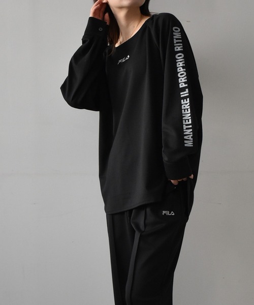 FILA（フィラ）の「[FILA/フィラ]2点セットポンチスウェットセットアップ（セットアップ・レディース・ネイビー/ブラック・L/LL/M）」の11枚目の写真