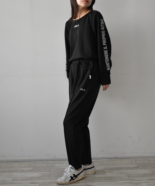FILA（フィラ）の「[FILA/フィラ]2点セットポンチスウェットセットアップ（セットアップ・レディース・ネイビー/ブラック・L/LL/M）」の12枚目の写真