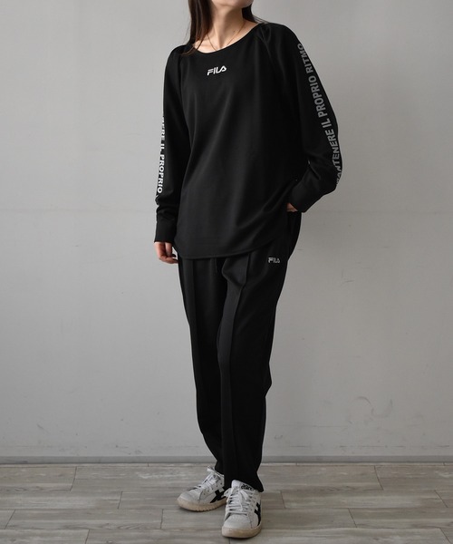 FILA（フィラ）の「[FILA/フィラ]2点セットポンチスウェットセットアップ（セットアップ・レディース・ネイビー/ブラック・L/LL/M）」の21枚目の写真