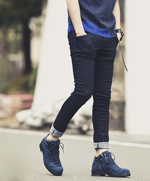 NO ID.(ノーアイディ)の「ストレッチスキニーパンツ(デニムパンツ・メンズ・ホワイト/インディゴブルー/ブラック・3/2/1)」の3枚目の写真