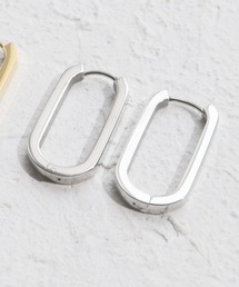 金属アレルギー対応 10種展開/ステンレスモチーフフープピアス