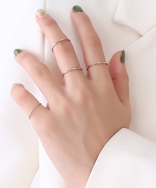 ABBEY MARKET(アビーマーケット)の「ステンレス製 リング サージカルステンレス(リング・レディース・ゴールド/ピンクゴールド/シルバー・4号/7号/9号/11号/14号/16号/18号)」の3枚目の写真