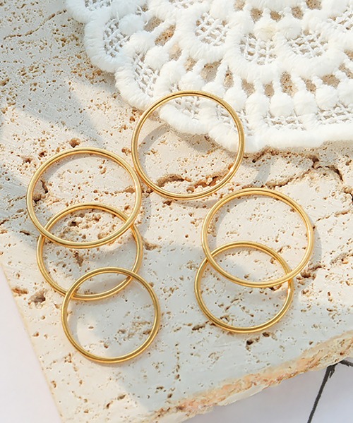 ABBEY MARKET(アビーマーケット)の「ステンレス製 リング サージカルステンレス(リング・レディース・ゴールド/ピンクゴールド/シルバー・4号/7号/9号/11号/14号/16号/18号)」の8枚目の写真