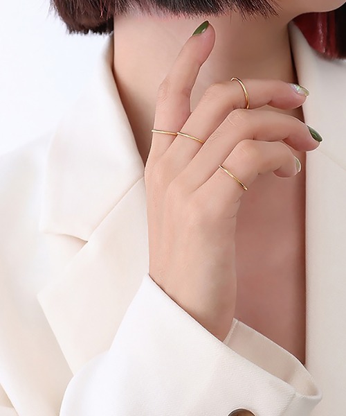 ABBEY MARKET(アビーマーケット)の「ステンレス製 リング サージカルステンレス(リング・レディース・ゴールド/ピンクゴールド/シルバー・4号/7号/9号/11号/14号/16号/18号)」の9枚目の写真