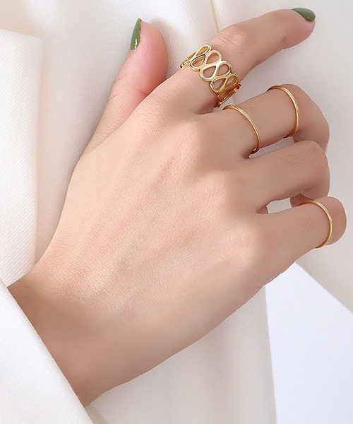 ABBEY MARKET(アビーマーケット)の「ステンレス製 リング サージカルステンレス(リング・レディース・ゴールド/ピンクゴールド/シルバー・4号/7号/9号/11号/14号/16号/18号)」の10枚目の写真