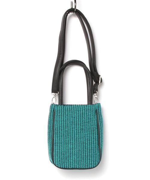 X-girl(エックスガール)の「STRIPED 2WAY MINI SHOULDER BAG(ショルダーバッグ・レディース・ブラック/グリーン/ホワイト・ONE SIZE)」の17枚目の写真