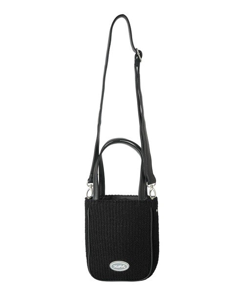 X-girl(エックスガール)の「STRIPED 2WAY MINI SHOULDER BAG(ショルダーバッグ・レディース・ブラック/グリーン/ホワイト・ONE SIZE)」の20枚目の写真