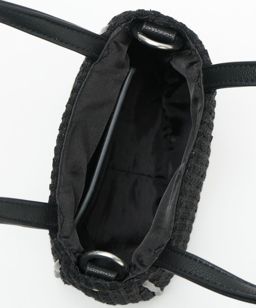 X-girl(エックスガール)の「STRIPED 2WAY MINI SHOULDER BAG(ショルダーバッグ・レディース・ブラック/グリーン/ホワイト・ONE SIZE)」の19枚目の写真