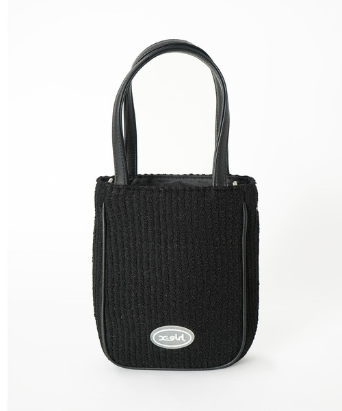 X-girl(エックスガール)の「STRIPED 2WAY MINI SHOULDER BAG(ショルダーバッグ・レディース・ブラック/グリーン/ホワイト・ONE SIZE)」の12枚目の写真