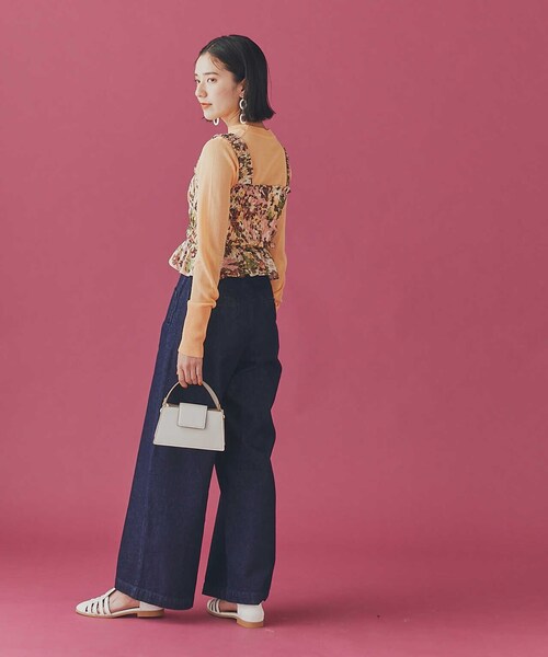 N.（N. Natural Beauty Basic）（エヌエヌナチュラルビューティーベーシック）の「◆ＬＩＢＥＲＴＹ　ビスチェ（ベスト・レディース・ピンク/グリーン・MEDIUM）」の15枚目の写真