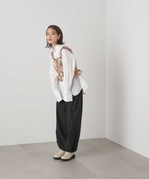 N.（N. Natural Beauty Basic）（エヌエヌナチュラルビューティーベーシック）の「◆ＬＩＢＥＲＴＹ　ビスチェ（ベスト・レディース・ピンク/グリーン・MEDIUM）」の18枚目の写真