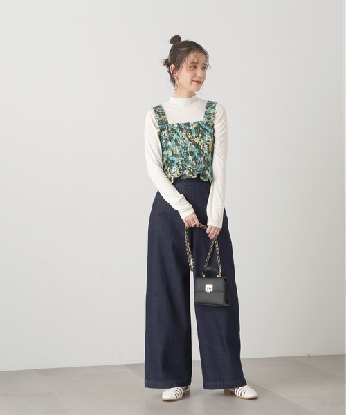 N.（N. Natural Beauty Basic）（エヌエヌナチュラルビューティーベーシック）の「◆ＬＩＢＥＲＴＹ　ビスチェ（ベスト・レディース・ピンク/グリーン・MEDIUM）」の7枚目の写真