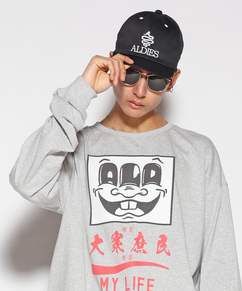 ALDIES（アールディーズ）の「Logo Cap / ロゴキャップ（キャップ・メンズ・ネイビー/グリーン/ブラック・FREE）」の2枚目の写真