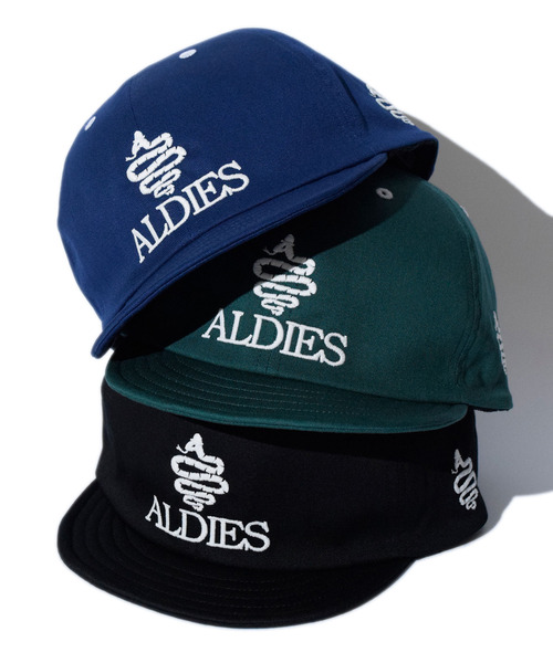ALDIES（アールディーズ）の「Logo Cap / ロゴキャップ（キャップ・メンズ・ネイビー/グリーン/ブラック・FREE）」の4枚目の写真