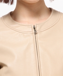 ナチュラルビューティー　レザージャケット 楽天市場】【SALE／30%OFF】フェイクレザーボアブルゾン 24AW NATURAL