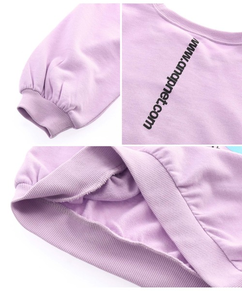 ANAP kids（アナップキッズ）の「ミニ裏毛プリントトレーナー（スウェット・キッズ・ホワイト/ピンク/ラベンダー・120cm/110cm/130cm）」の19枚目の写真