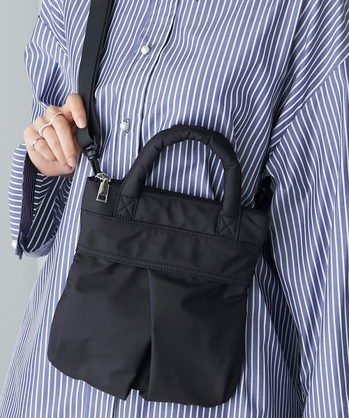 BONLECILL(ボンルシール)の「2wayヘルメットミニショルダーバッグ(ショルダーバッグ・レディース・ブラック/カーキ/アイボリー/ベージュ・FREE)」の5枚目の写真