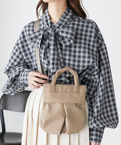 BONLECILL(ボンルシール)の「2wayヘルメットミニショルダーバッグ(ショルダーバッグ・レディース・ブラック/カーキ/アイボリー/ベージュ・FREE)」の13枚目の写真