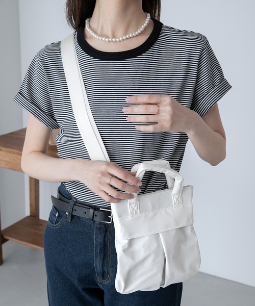 BONLECILL(ボンルシール)の「2wayヘルメットミニショルダーバッグ(ショルダーバッグ・レディース・ブラック/カーキ/アイボリー/ベージュ・FREE)」の11枚目の写真