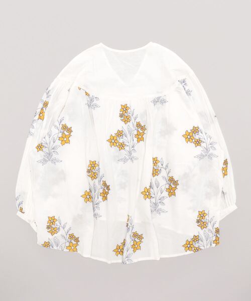 チャイハネ（チャイハネ）の「【チャイハネ】花刺繍トップス（その他トップス・レディース・ホワイト/オレンジ/ブラック・FREE）」の7枚目の写真