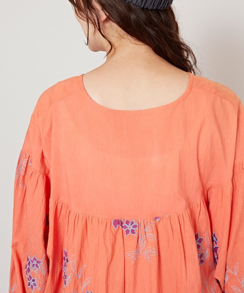 チャイハネ（チャイハネ）の「【チャイハネ】花刺繍トップス（その他トップス・レディース・ホワイト/オレンジ/ブラック・FREE）」の16枚目の写真