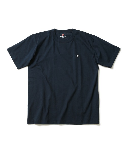 HANES(ヘインズ)の「【Hanes/ヘインズ】BEEFY ビーフィー ワンポイントワッペン Tシャツ(Tシャツ/カットソー・メンズ・グレー/ブラック/ネイビー/ホワイト・LARGE/X-LARGE/SMALL/MEDIUM)」の17枚目の写真