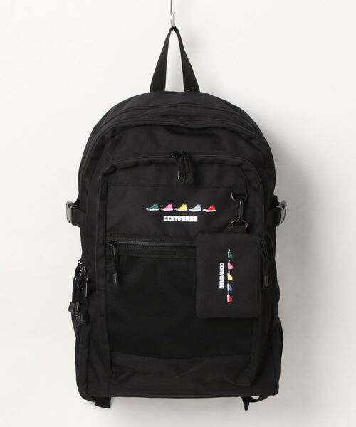 CONVERSE（コンバース）の「【CONVERSE】SNEAKERS PRINT BACK PACK（バックパック/リュック・レディース・ブラック/ホワイト・FREE）」の2枚目の写真