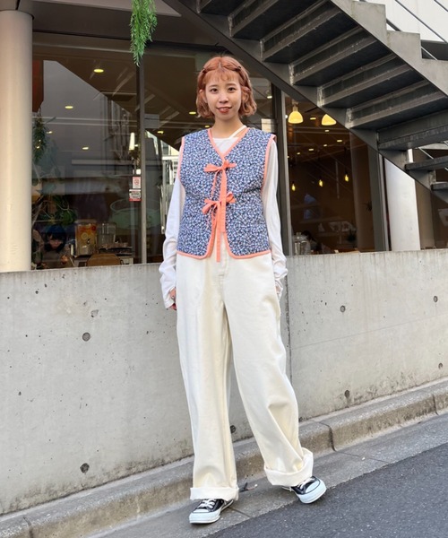 HELLO.SANFRANCISCO（ハローサンフランシスコ）の「【HELLO.SANFRANCISCO/ハローサンフランシスコ】フラワーキルトリボンベスト（ベスト・レディース・その他・FREE）」の4枚目の写真