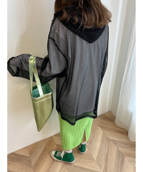 WC(ダブル シー)の「メッシュビッグパーカー(Tシャツ/カットソー・レディース・ブラック/ライトパープル/ピンク/ホワイト・FREE)」の20枚目の写真