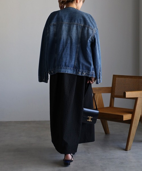 ジャガードフレアキャミワンピース（ワンピース）｜Bonjour Sagan