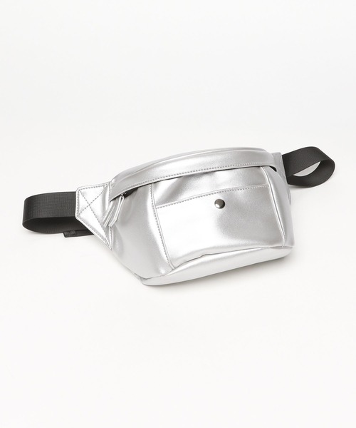 LAKOLE（ラコレ）の「フェイクレザーボディバッグ / 183126（ボディバッグ/ウエストポーチ・レディース・ブラック/ホワイト/シルバー・FREE）」の20枚目の写真