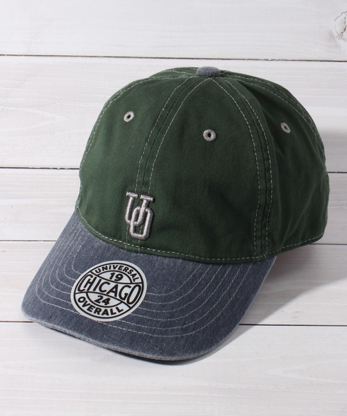 UNIVERSAL OVERALL(ユニバーサルオーバーオール)の「【UNIVERSAL OVERALL/ユニバーサルオーバーオール】UQロゴ刺繍T/Cツイルキャップ(キャップ・メンズ・グリーン/チャコール/ホワイト/ブラック/ブラウン/グレー・FREE)」の6枚目の写真