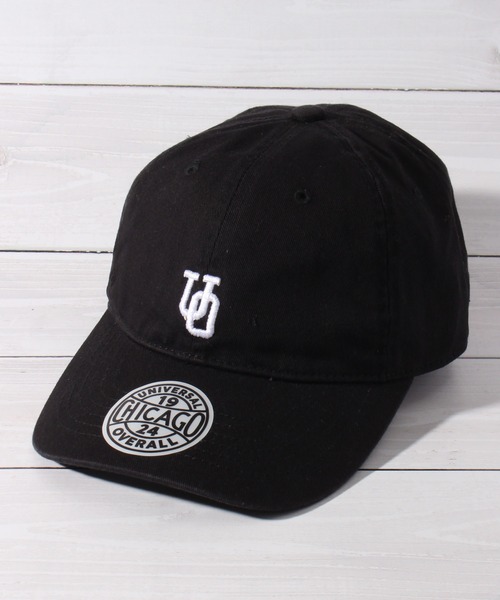 UNIVERSAL OVERALL(ユニバーサルオーバーオール)の「【UNIVERSAL OVERALL/ユニバーサルオーバーオール】UQロゴ刺繍T/Cツイルキャップ(キャップ・メンズ・グリーン/チャコール/ホワイト/ブラック/ブラウン/グレー・FREE)」の3枚目の写真