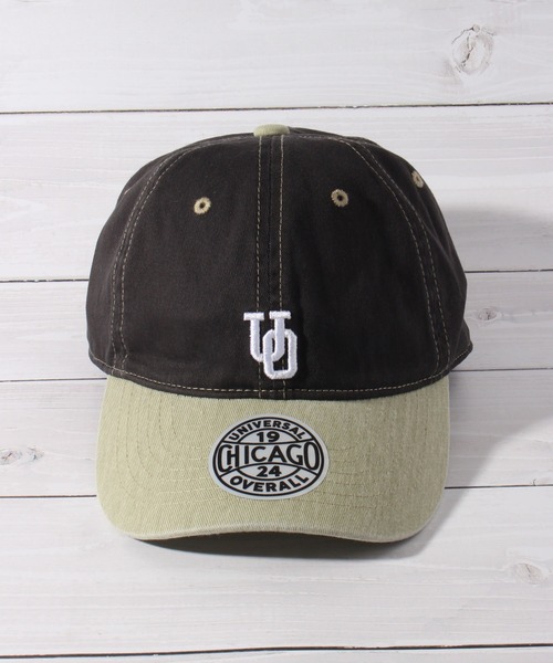 UNIVERSAL OVERALL(ユニバーサルオーバーオール)の「【UNIVERSAL OVERALL/ユニバーサルオーバーオール】UQロゴ刺繍T/Cツイルキャップ(キャップ・メンズ・グリーン/チャコール/ホワイト/ブラック/ブラウン/グレー・FREE)」の18枚目の写真