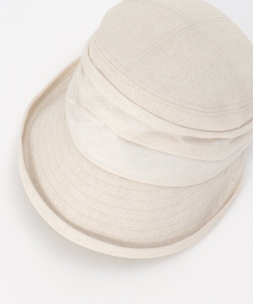 ikka（イッカ）の「バイザーキャスケット（キャスケット・レディース・ブラック/オフホワイト/キャメル・FREE）」の5枚目の写真