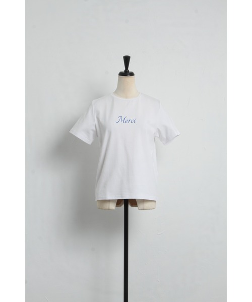 &. NOSTALGIA（アンドドットノスタルジア）の「メルシーTシャツ（Tシャツ/カットソー・レディース・ブルー/レッド/ネイビー・FREE）」の8枚目の写真