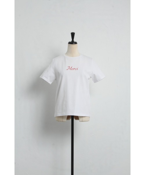 &. NOSTALGIA（アンドドットノスタルジア）の「メルシーTシャツ（Tシャツ/カットソー・レディース・ブルー/レッド/ネイビー・FREE）」の14枚目の写真