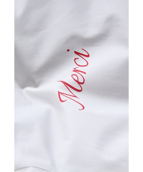 &. NOSTALGIA（アンドドットノスタルジア）の「メルシーTシャツ（Tシャツ/カットソー・レディース・ブルー/レッド/ネイビー・FREE）」の15枚目の写真