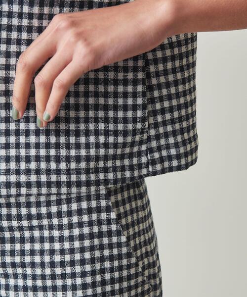 Steven Alan(スティーブンアラン)の「<Steven Alan>SHORT SLEEVE BLOUSE/ブラウス(シャツ/ブラウス・レディース・ブラック/ネイビー・M/S)」の8枚目の写真