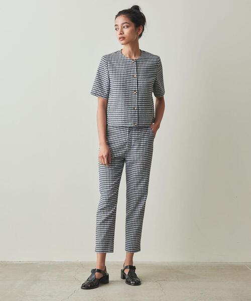 Steven Alan(スティーブンアラン)の「<Steven Alan>SHORT SLEEVE BLOUSE/ブラウス(シャツ/ブラウス・レディース・ブラック/ネイビー・M/S)」の10枚目の写真