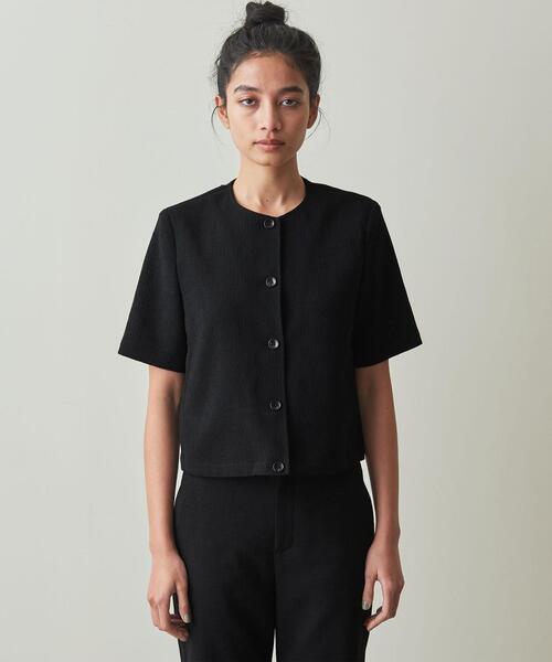 Steven Alan(スティーブンアラン)の「<Steven Alan>SHORT SLEEVE BLOUSE/ブラウス(シャツ/ブラウス・レディース・ブラック/ネイビー・M/S)」の11枚目の写真
