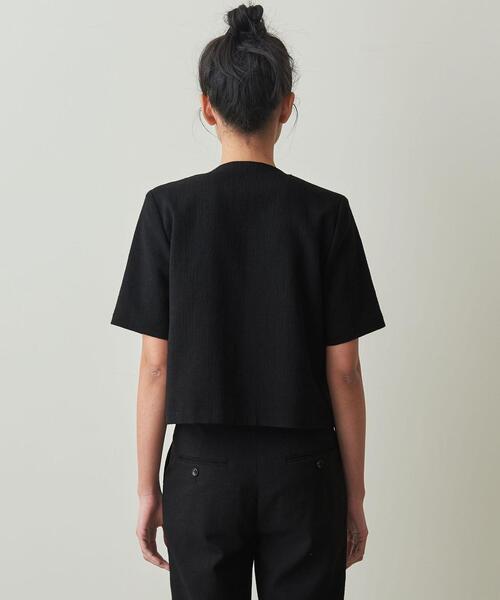 Steven Alan(スティーブンアラン)の「<Steven Alan>SHORT SLEEVE BLOUSE/ブラウス(シャツ/ブラウス・レディース・ブラック/ネイビー・M/S)」の13枚目の写真