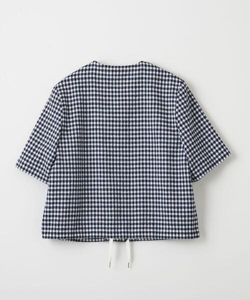 Steven Alan(スティーブンアラン)の「<Steven Alan>SHORT SLEEVE BLOUSE/ブラウス(シャツ/ブラウス・レディース・ブラック/ネイビー・M/S)」の18枚目の写真