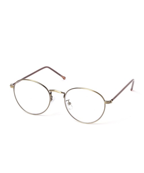 studio CLIP(スタディオクリップ)の「ボストン伊達メガネ(メガネ・レディース・ブラウン/その他1/ブラック・FREE)」の1枚目の写真