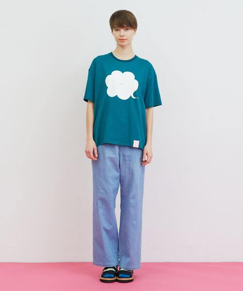 FRAPBOIS(フラボア)の「【WEB限定カラー:ホワイト×ブラック、ブラック×イエロー】フキダシT(Tシャツ/カットソー・レディース・ホワイト×グリーン/ホワイト×ブラック/ブラック系その他/ブラック×イエロー/グリーン系その他・1/2)」の16枚目の写真