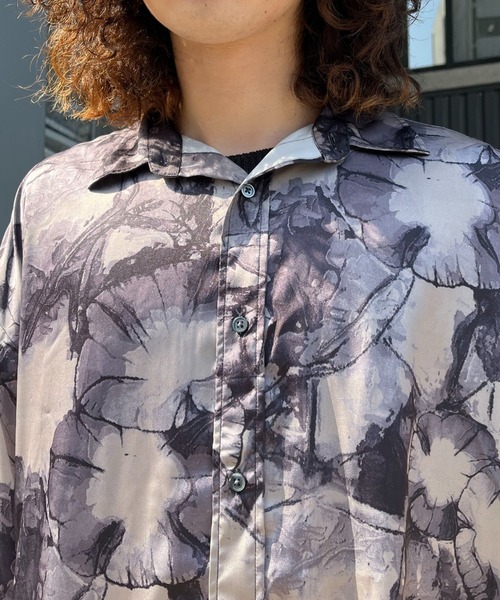 CIAOPANIC（チャオパニック）の「総柄レギュラーカラーシャツ（シャツ/ブラウス・レディース・グレー/ブルー・FREE）」の14枚目の写真