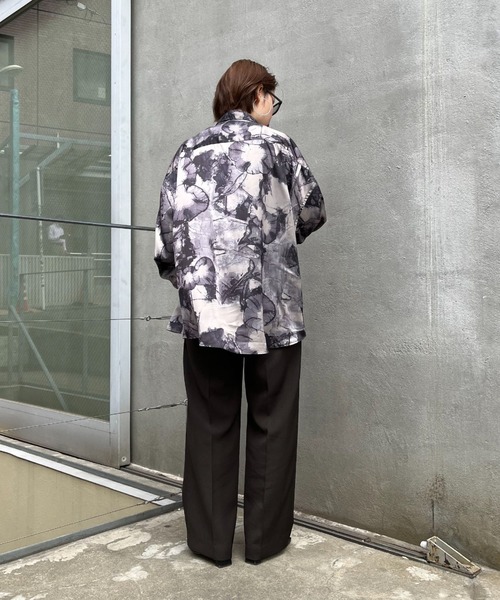 CIAOPANIC（チャオパニック）の「総柄レギュラーカラーシャツ（シャツ/ブラウス・レディース・グレー/ブルー・FREE）」の21枚目の写真